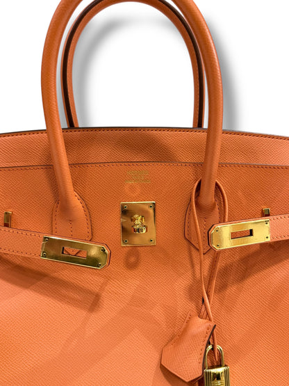 Hermès - Sac Birkin 35 Epsom Abricot