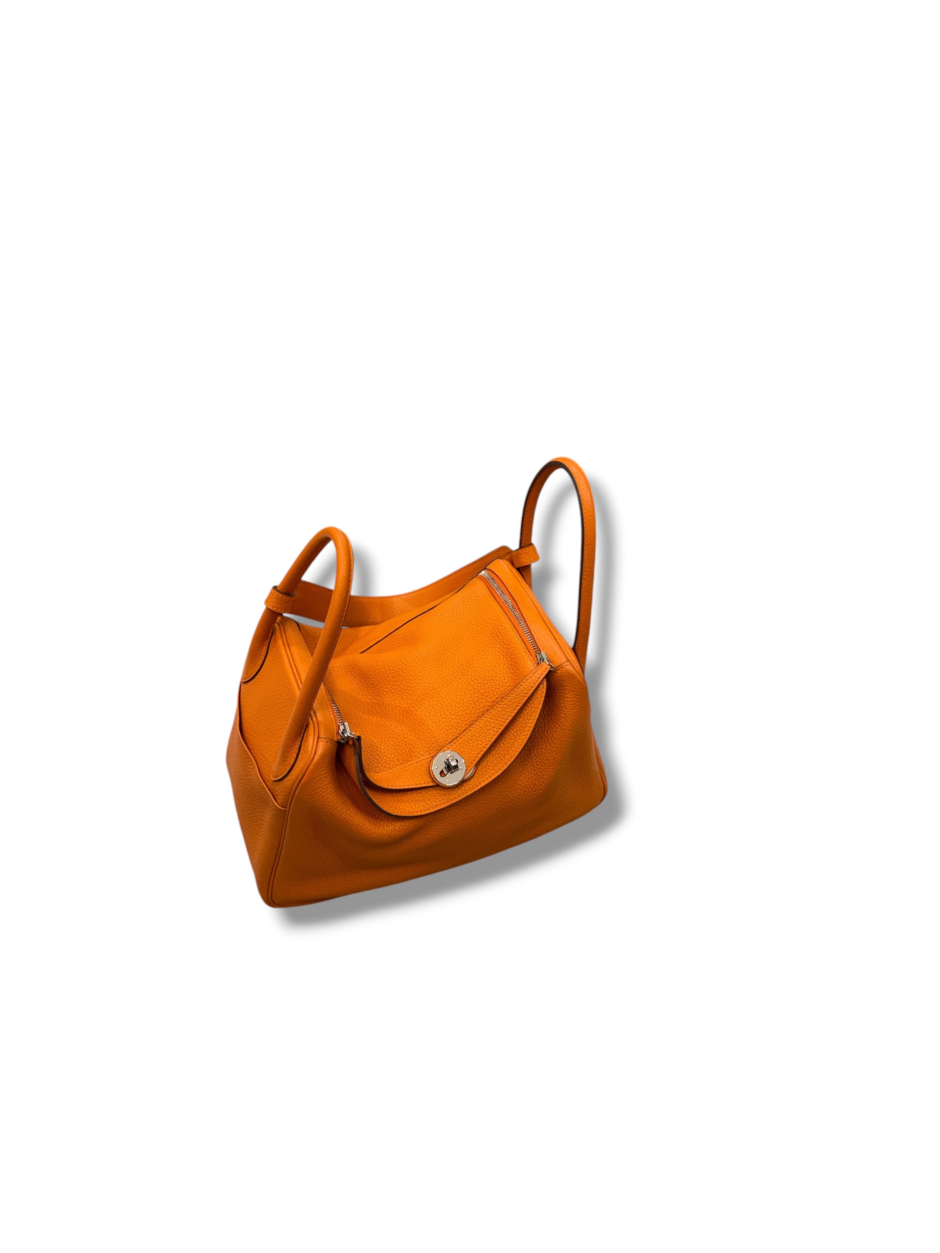 Hermès - Sac Lindy 30 Orange PHW