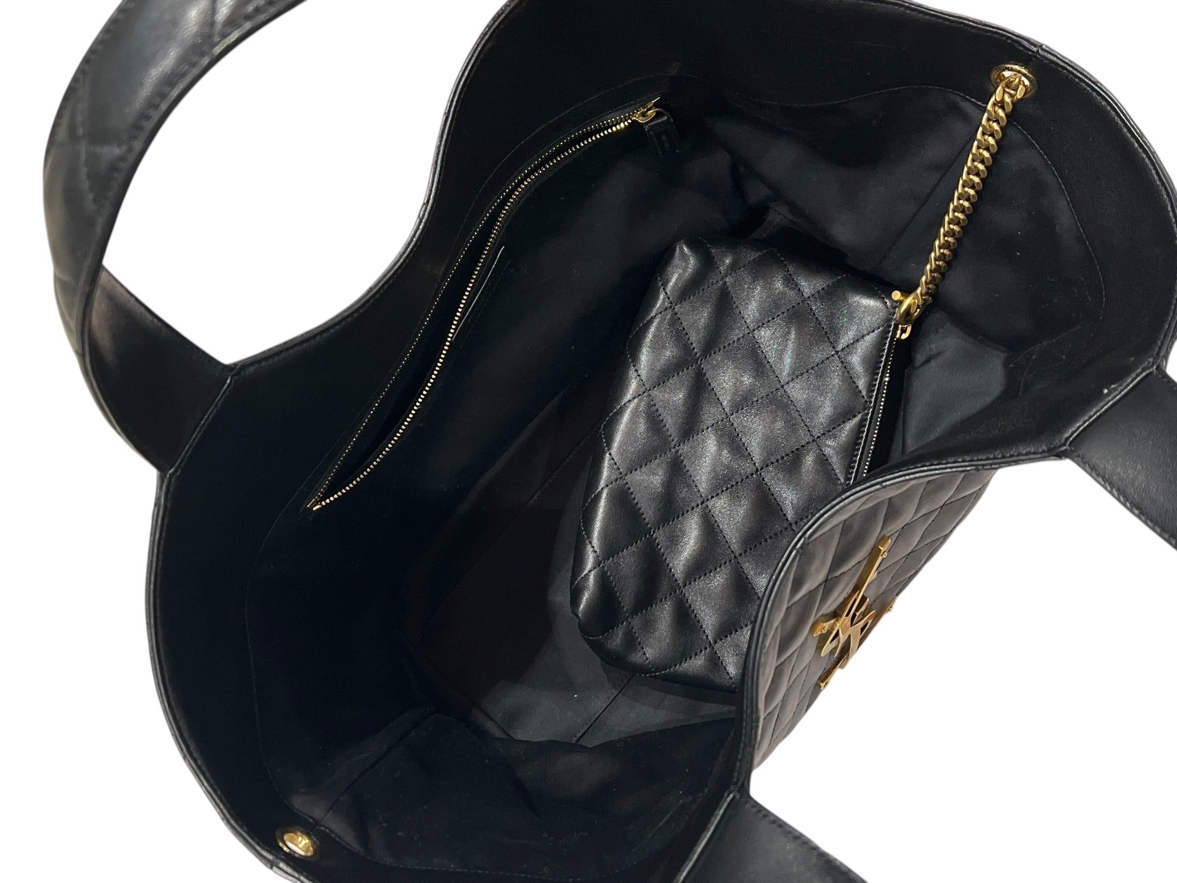 Saint Laurent Sac Icare Médium Cuir Nappa Noir | Les Folies d’Eugénie