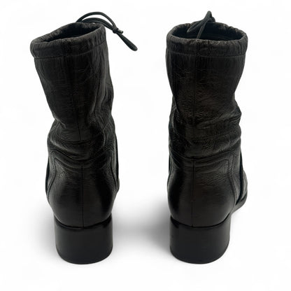 Chanel - Bottines cuir vernis T.37