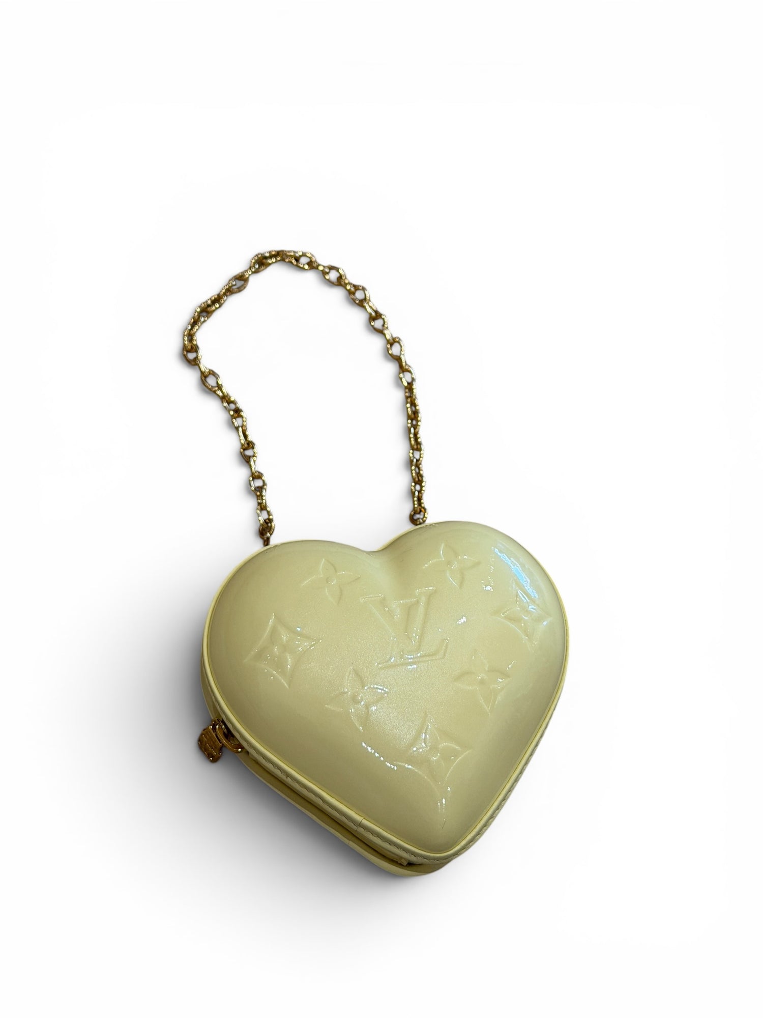 Louis Vuitton - Sac petit cœur édition limitée en cuir vernis empreinte