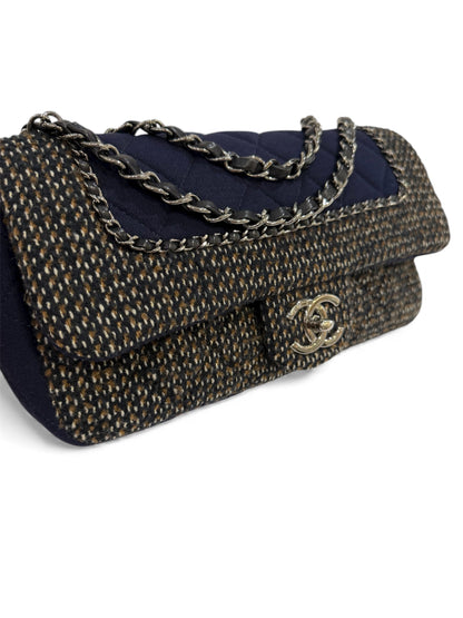 Chanel - Sac en jersey et tweed 25cm