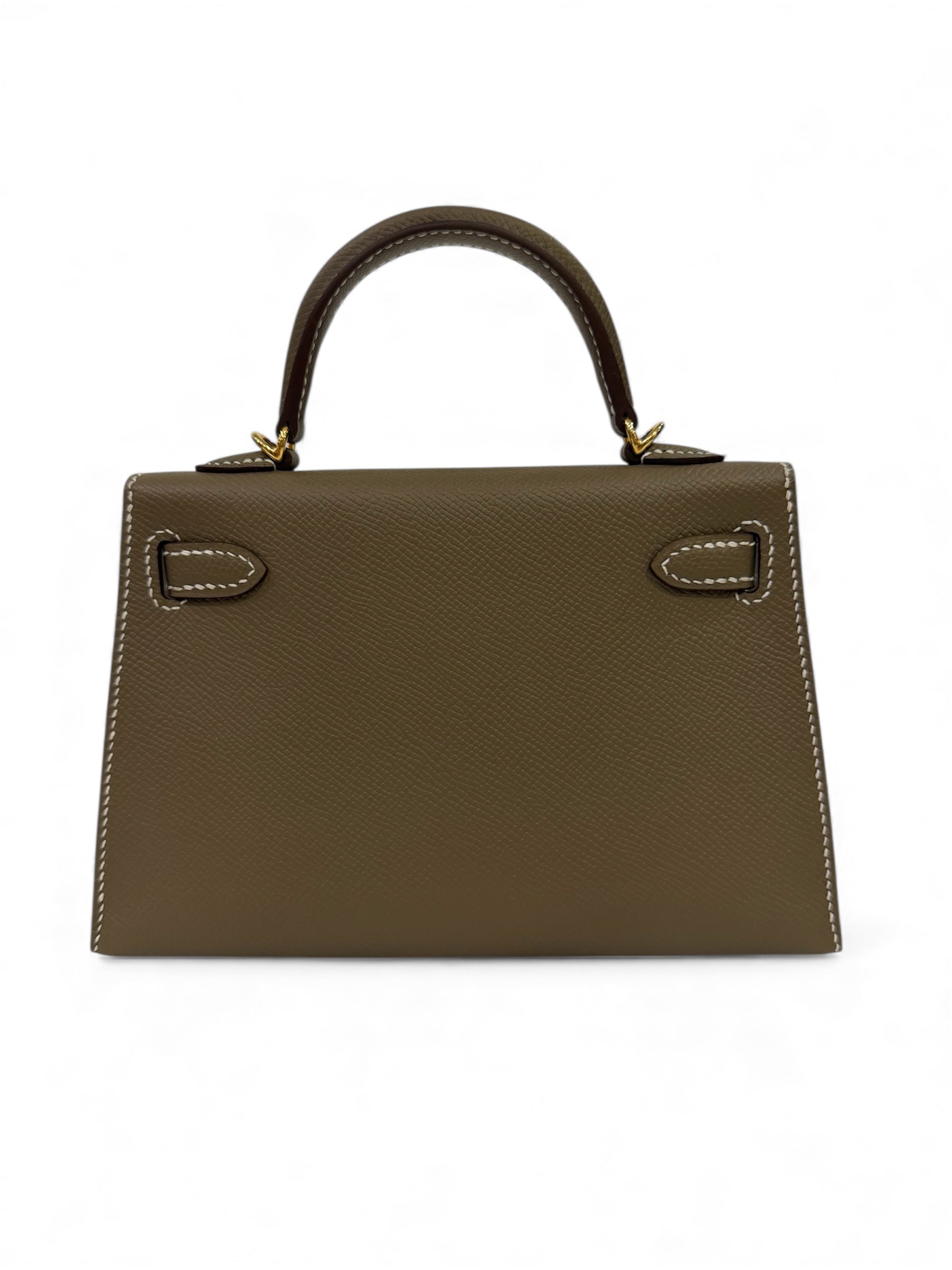 Hermès - Sac Kelly II sellier Mini Étoupe