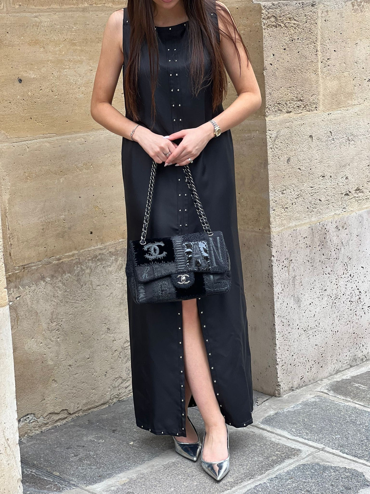 Hermès - Langes Kleid T.38