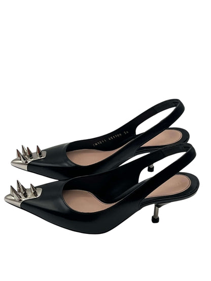 Alexander Mcqueen - Slingback punk studs t 36