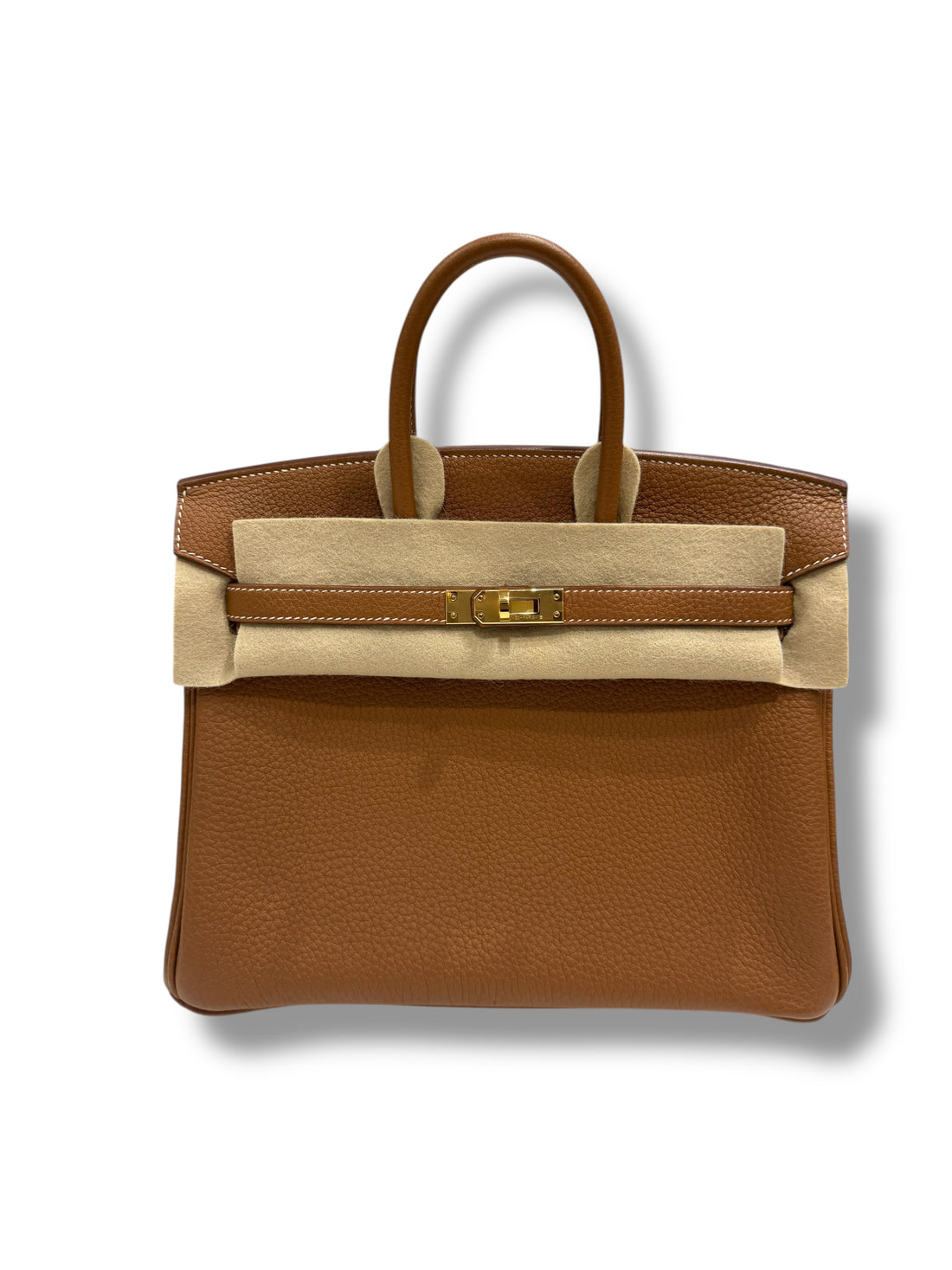 Hermès - Sac Birkin 25 Togo retourné Gold GHW