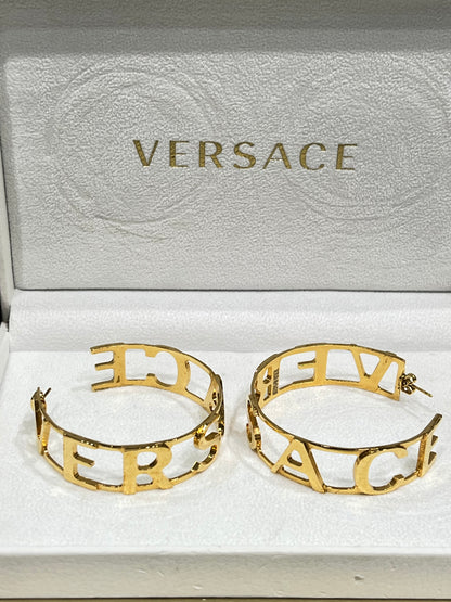 Versace - grandes créoles dorées