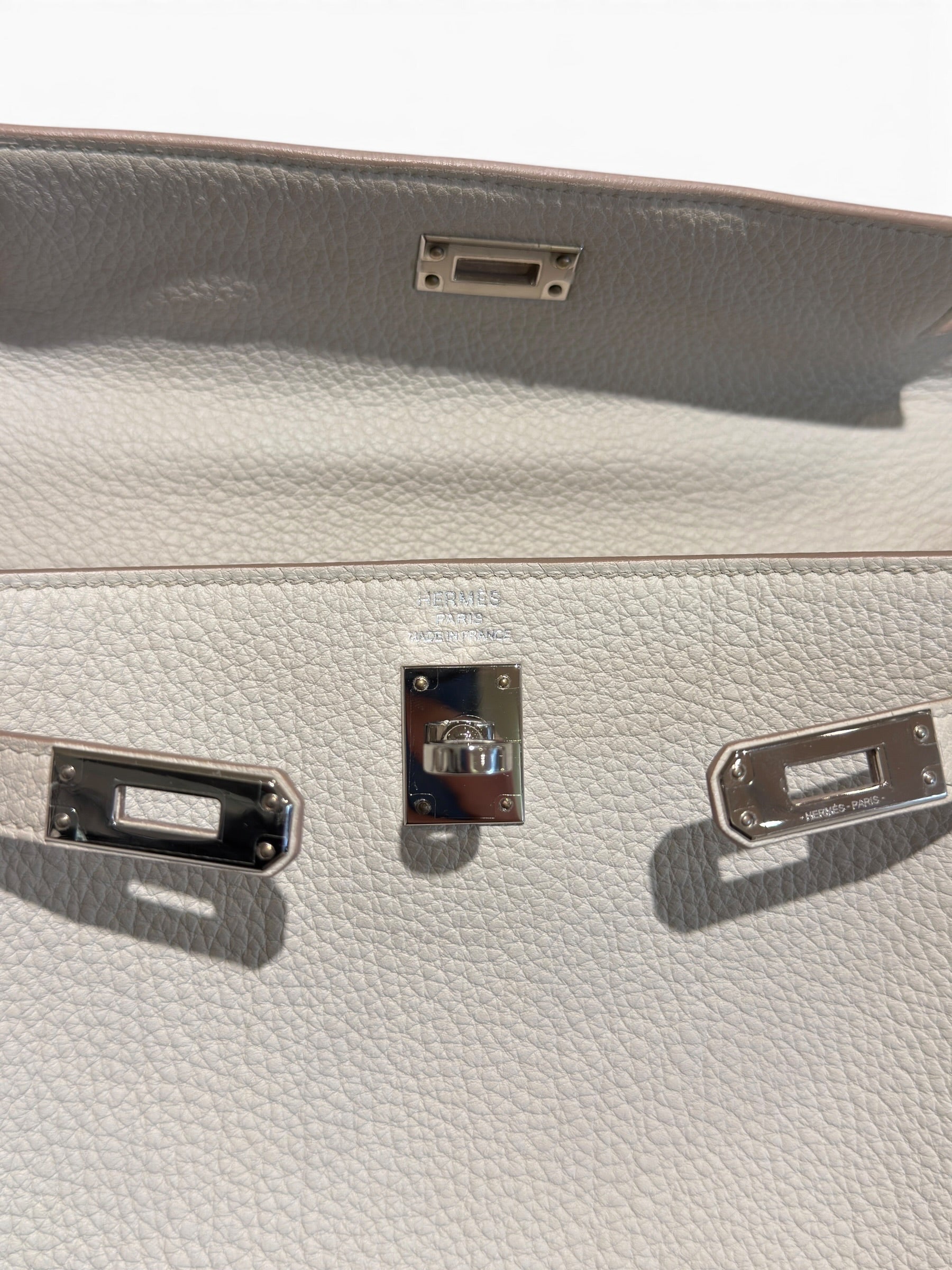Hermès - Sac Kelly 25 Togo Béton
