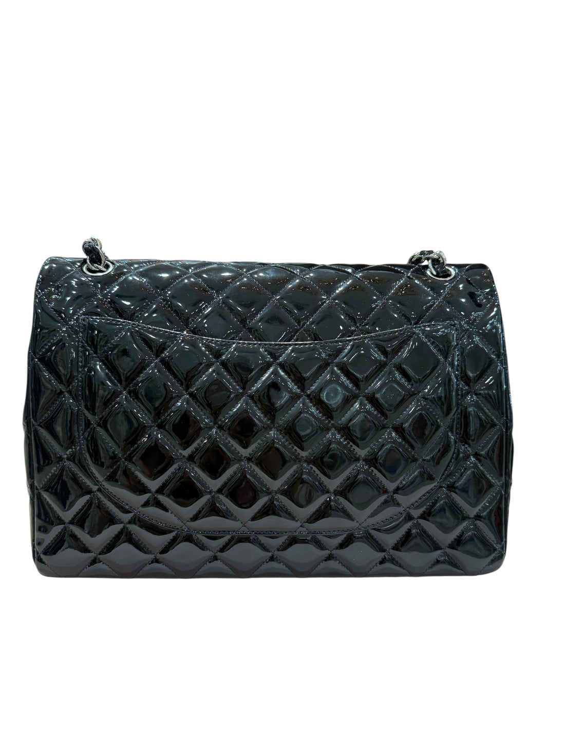 Chanel - Sac Classique 11:12 Maxi Jumbo en cuir vernis