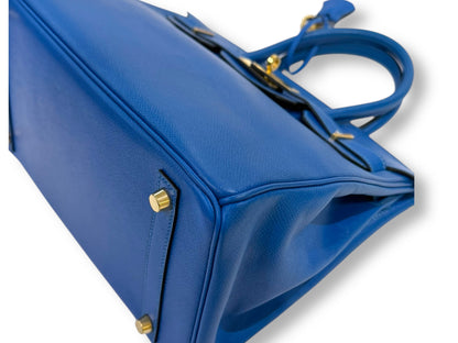 Hermès - Sac Birkin 30 Bleu de France