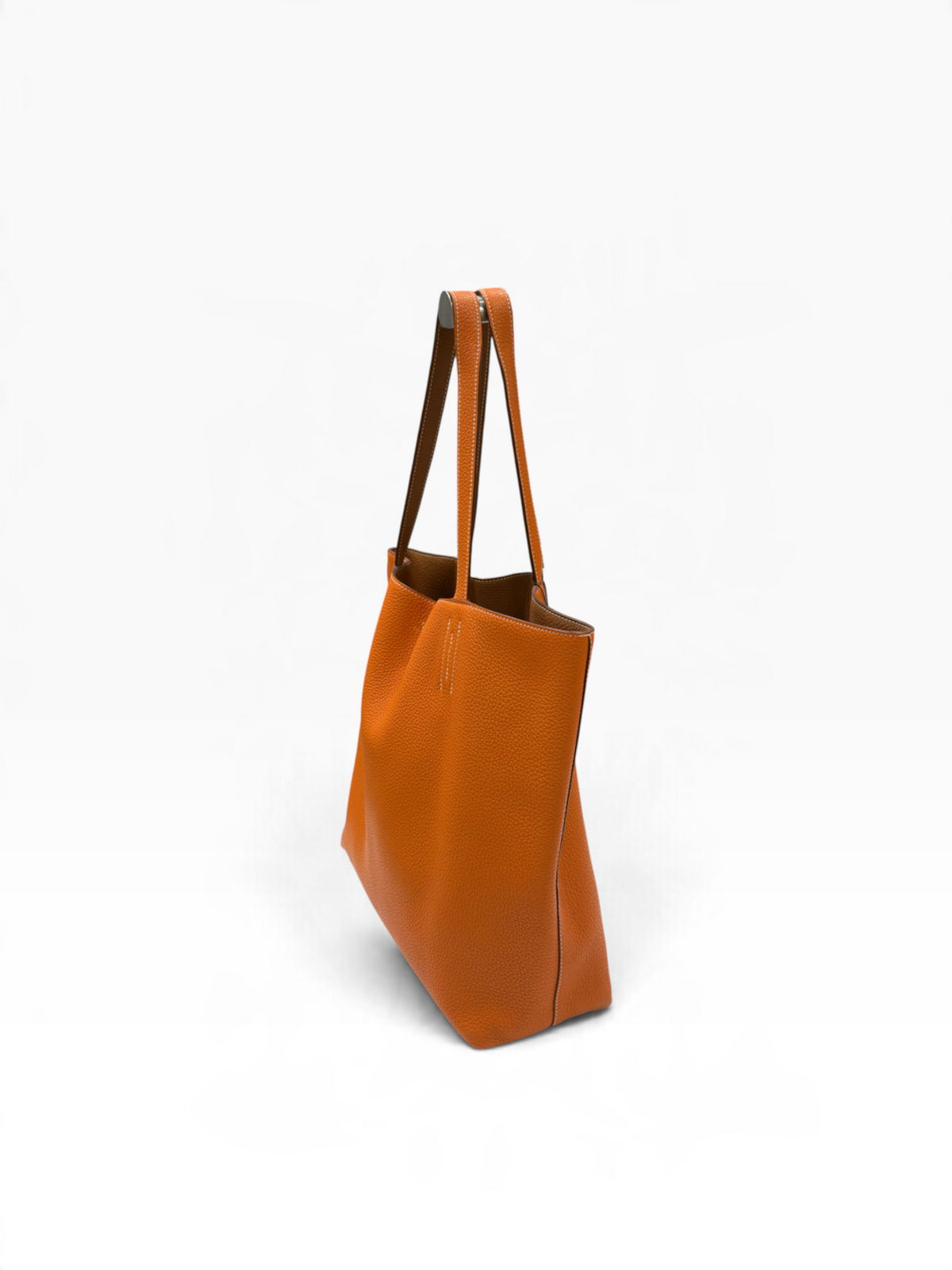 Hermès - sac double sens taurillon gold / orange