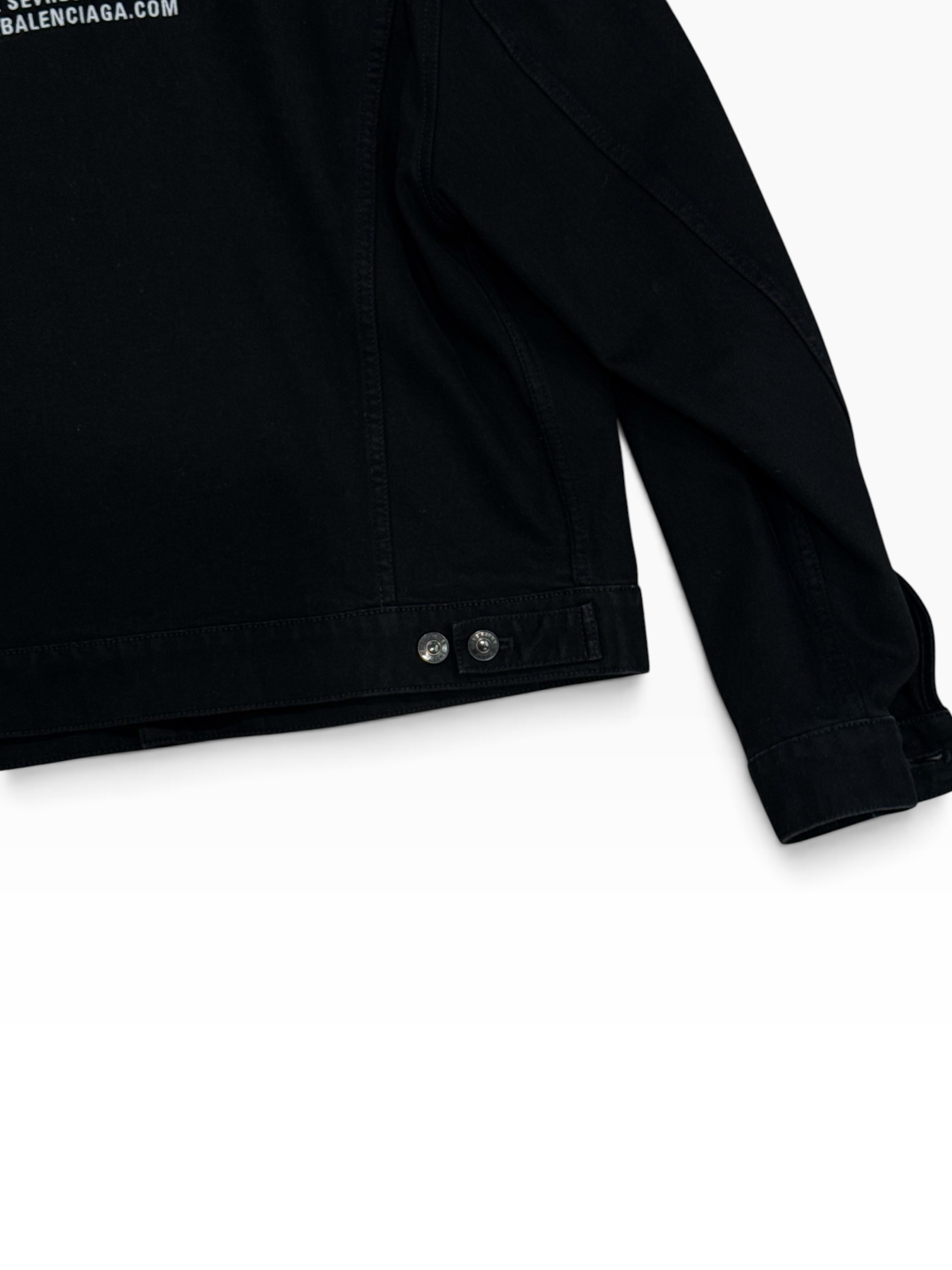 Balenciaga - Veste Denim Oversized Noir