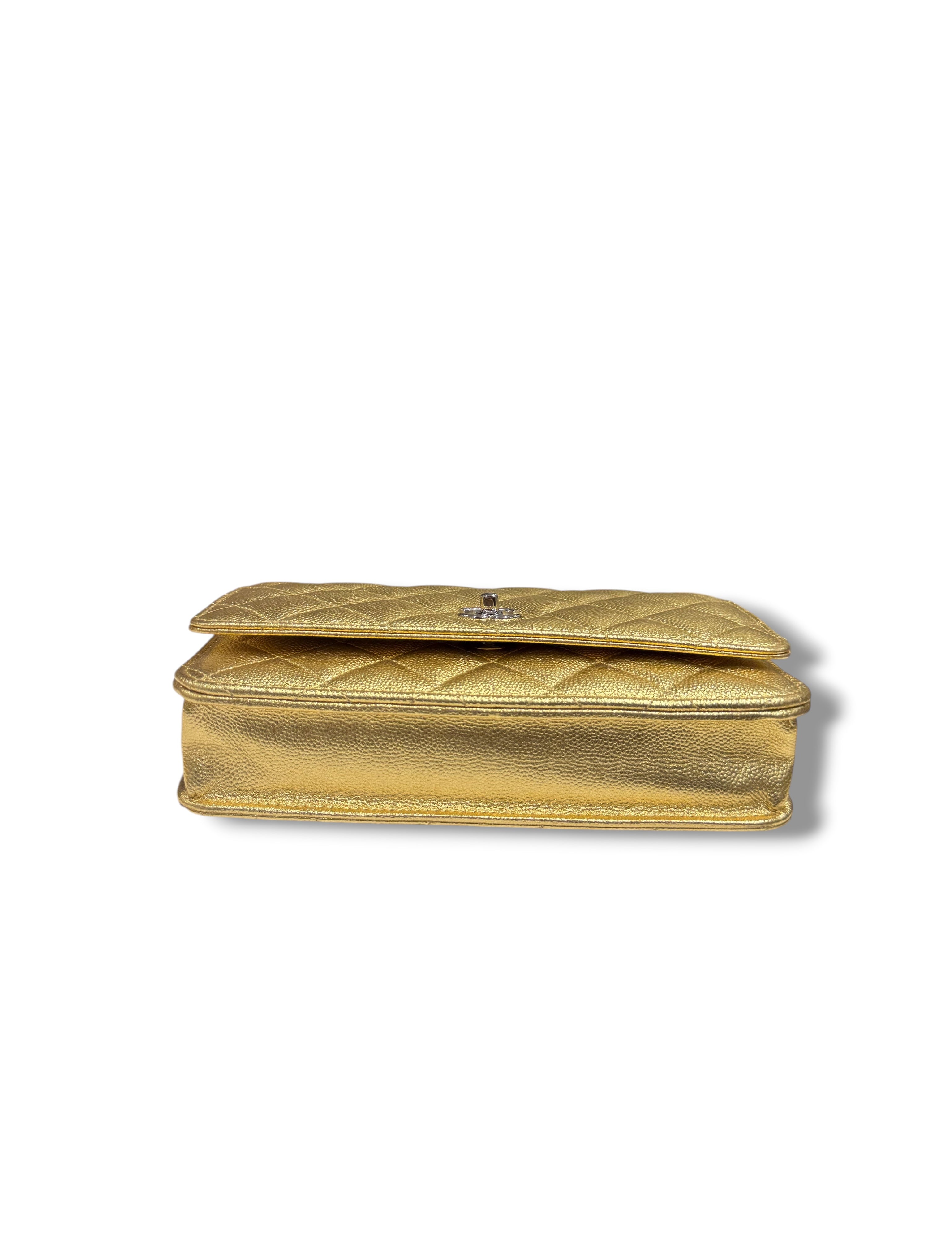 Chanel - Borsa Wallet on Chain, edizione limitata dorata (WOC)