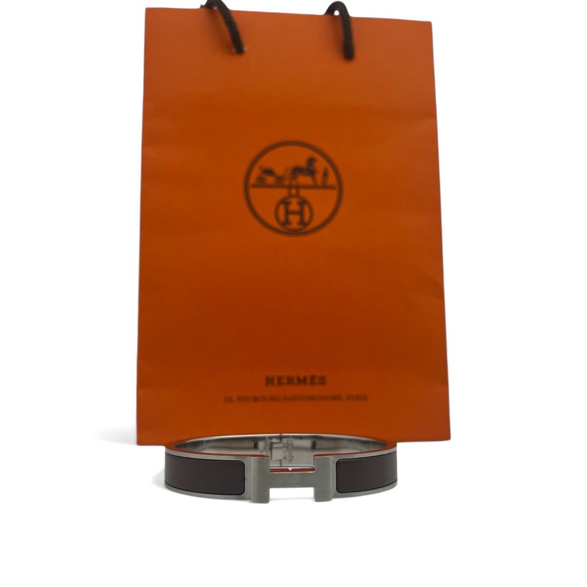 Hermès - Clic H Armband Braun TL