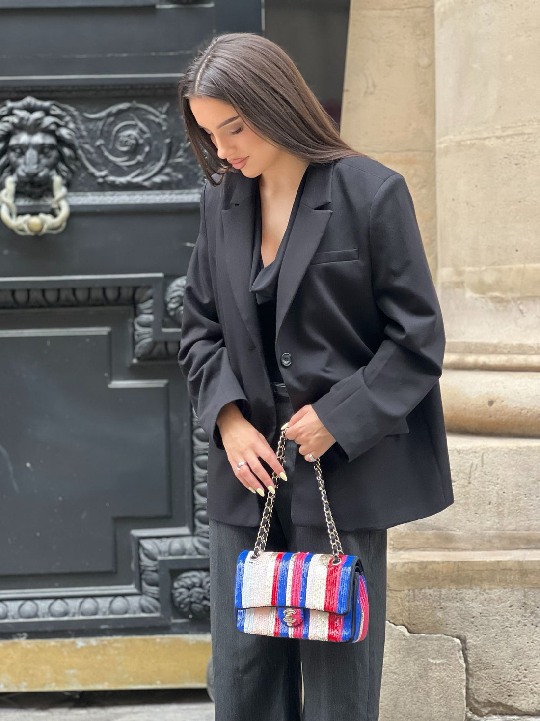 Chanel - Sac Timeless 25 double flap 11.12 à sequins