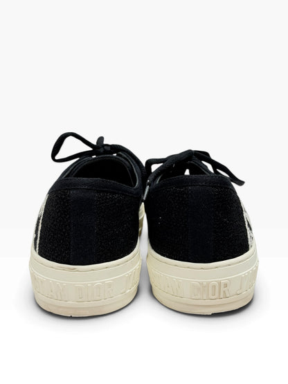 Christian Dior - Sneaker Walk’n en toile marine et cuir blanc