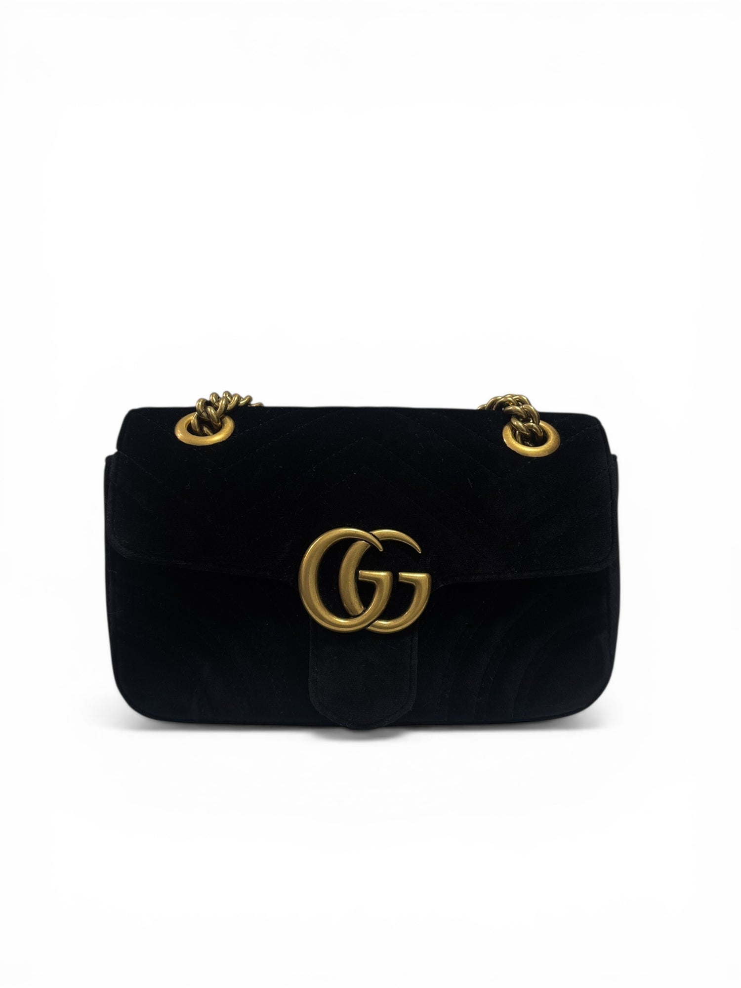 Gucci Sac à Bandoulière GG Marmont en Velours | Les Folies d’Eugénie