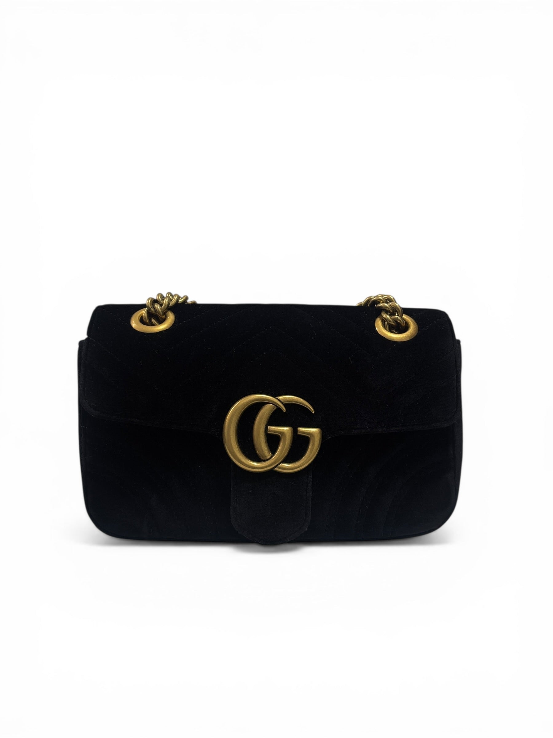 Gucci Sac à Bandoulière GG Marmont en Velours | Les Folies d’Eugénie