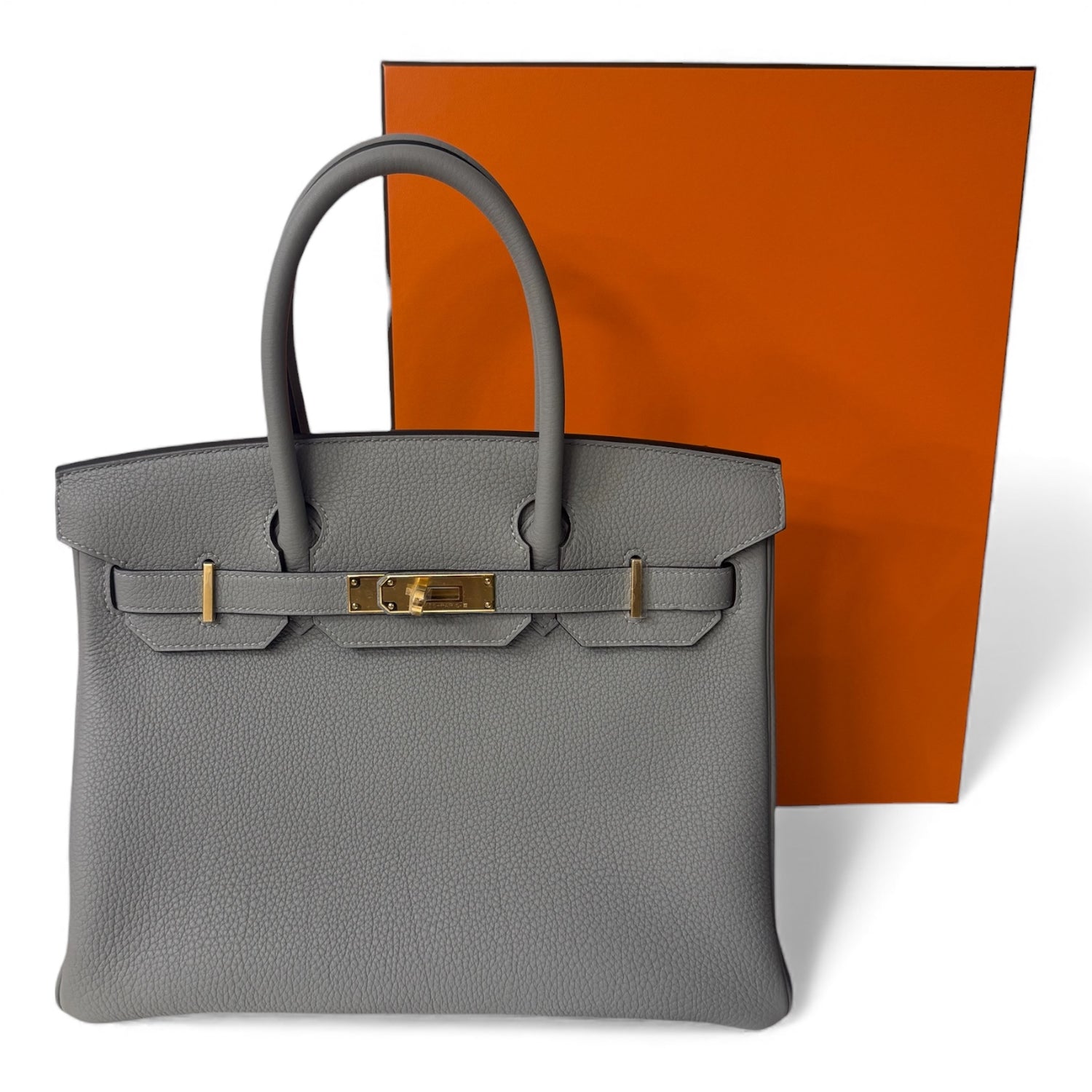 Hermès - Sac Birkin 30 Gris Mouette