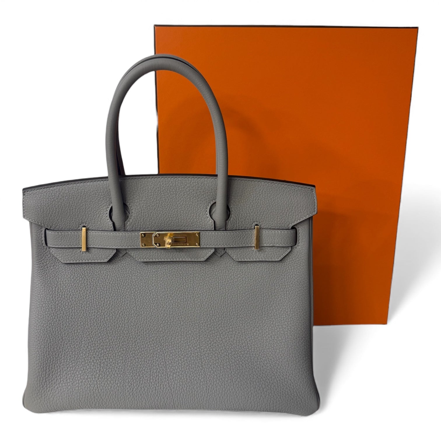 Hermès - Sac Birkin 30 Gris Mouette