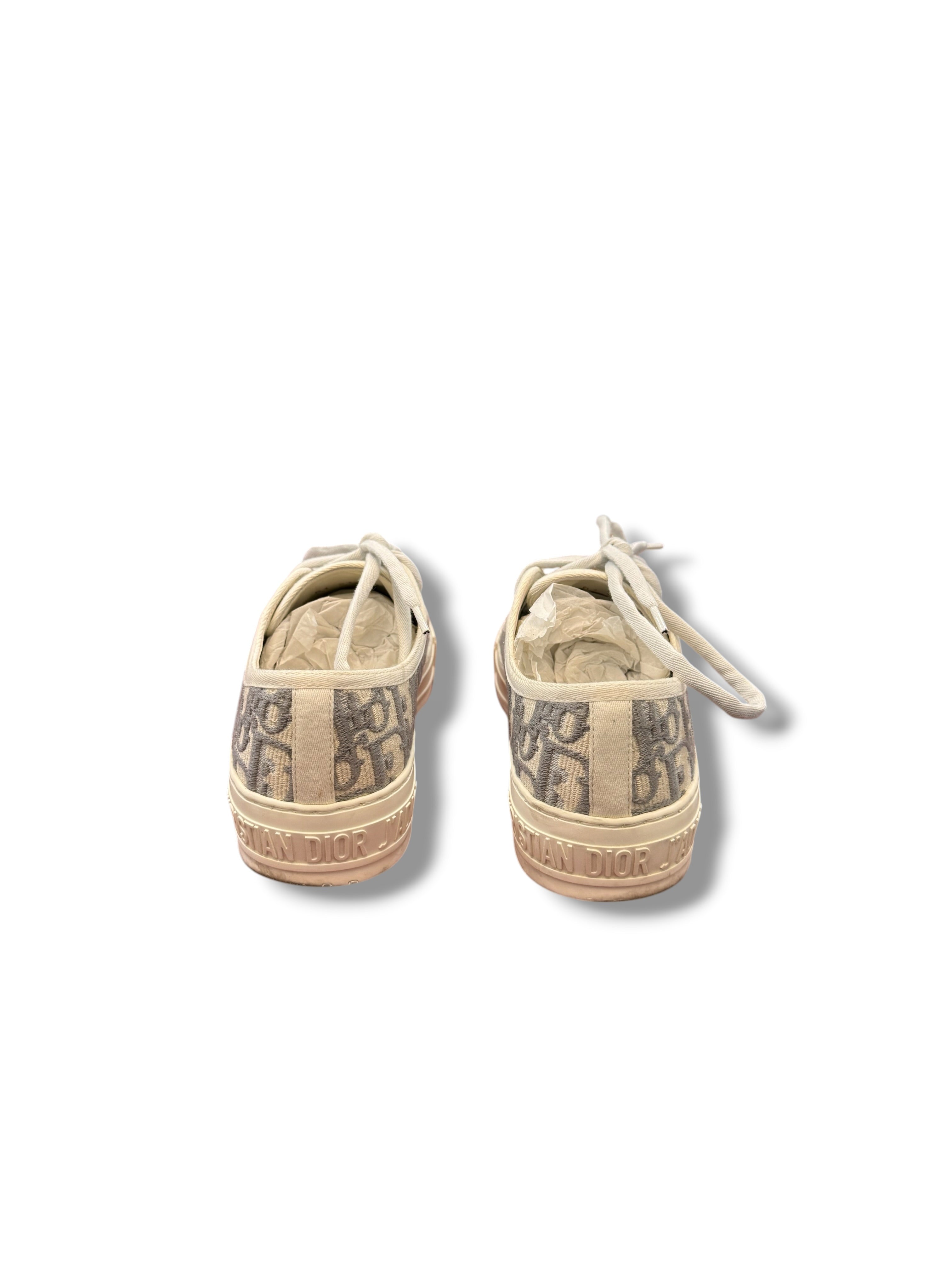 Dior - Sneakers Walk’n’Dior oblique gris T35,5
