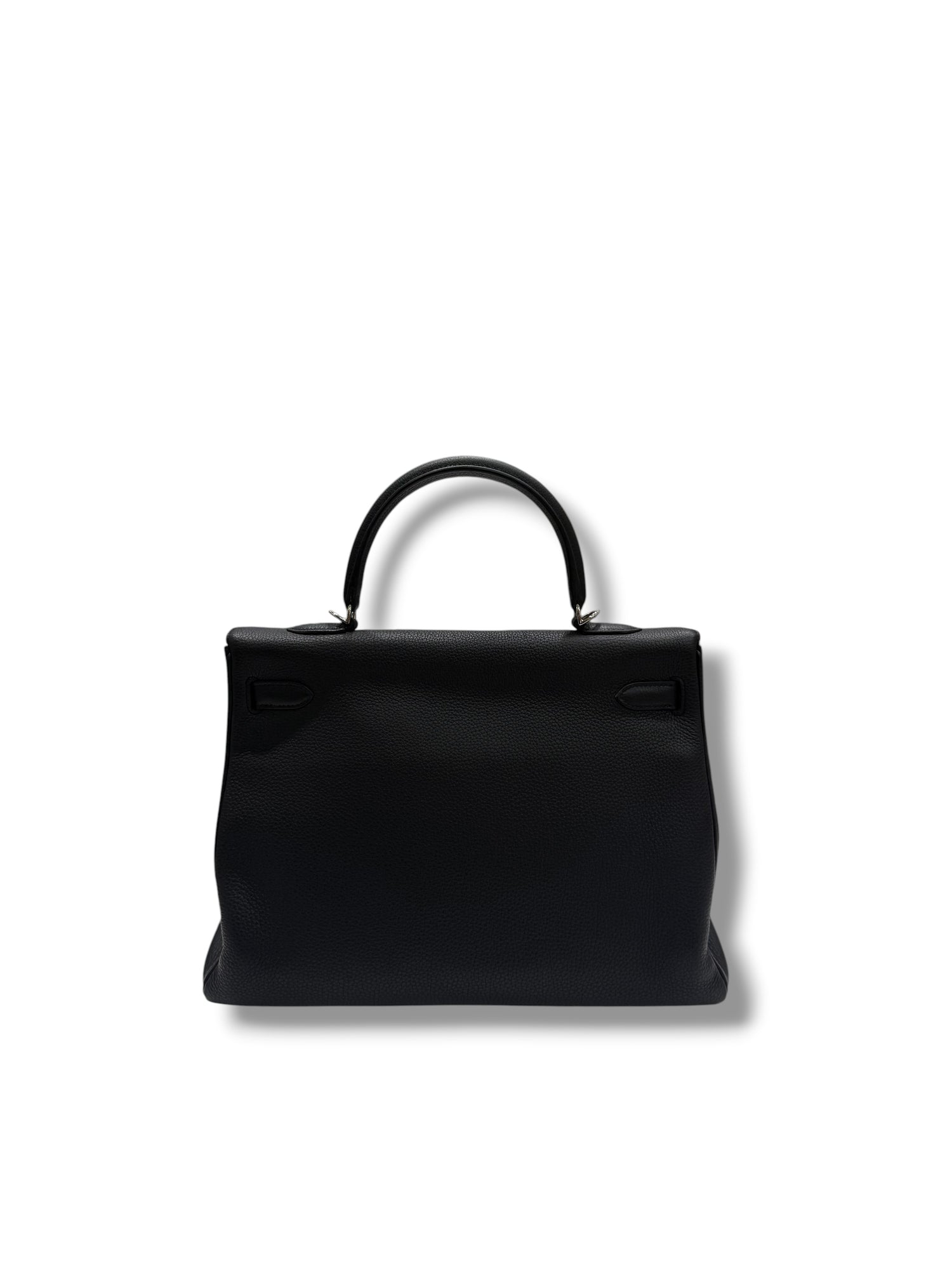Hermès - Sac Kelly 35 Togo retourné noir
