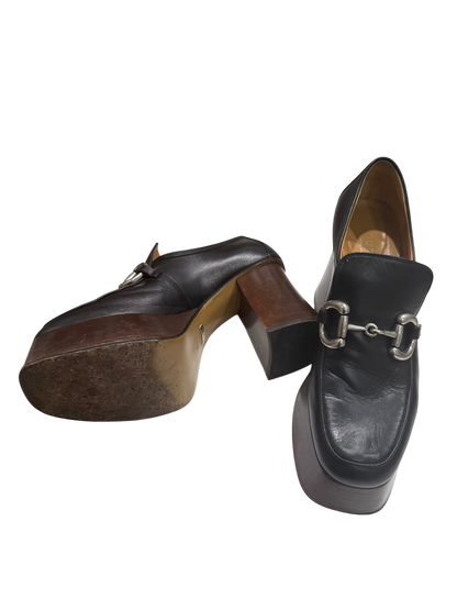 Gucci - Mocassins Horsebit à Plateforme T37 | Les Folies d&