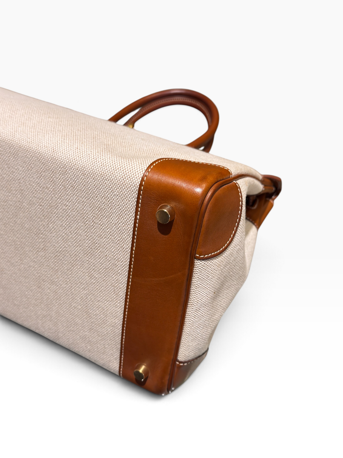 Hermès - Birkin 35 aus Segeltuch und Barénia-Leder