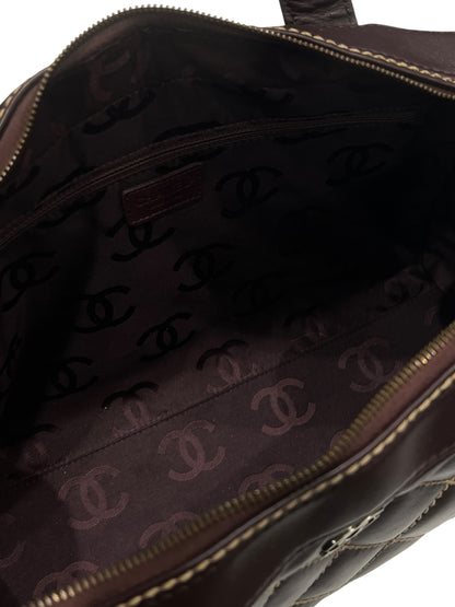 Sac Chanel -  Cuir Marron Wild Stitch | Les Folies d’Eugénie
