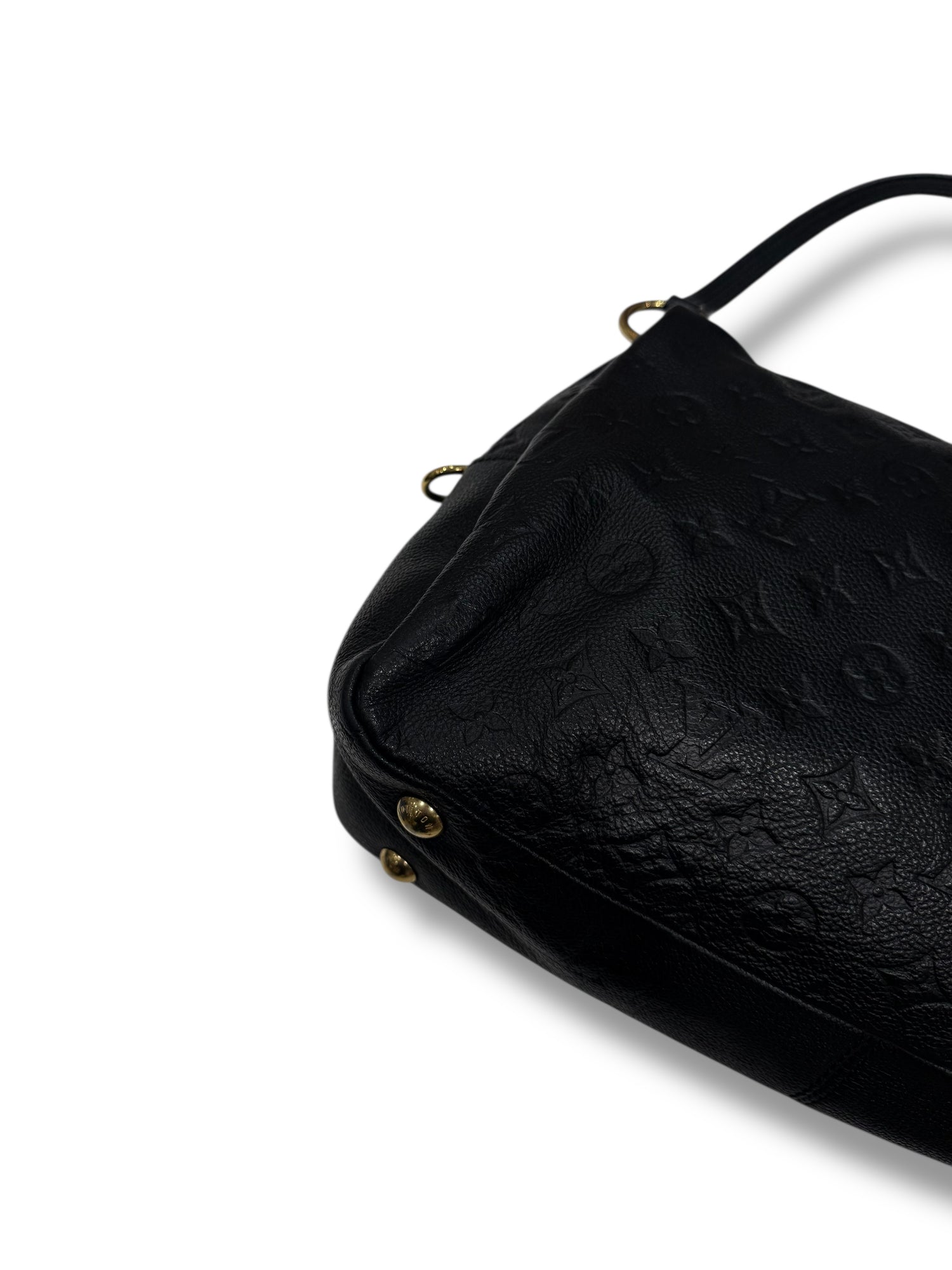 Louis Vuitton - Sac Ponthieu cuir empreintes noir
