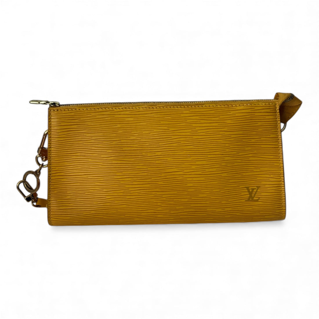 Louis Vuitton - Pochette accessoire cuir épi jaune