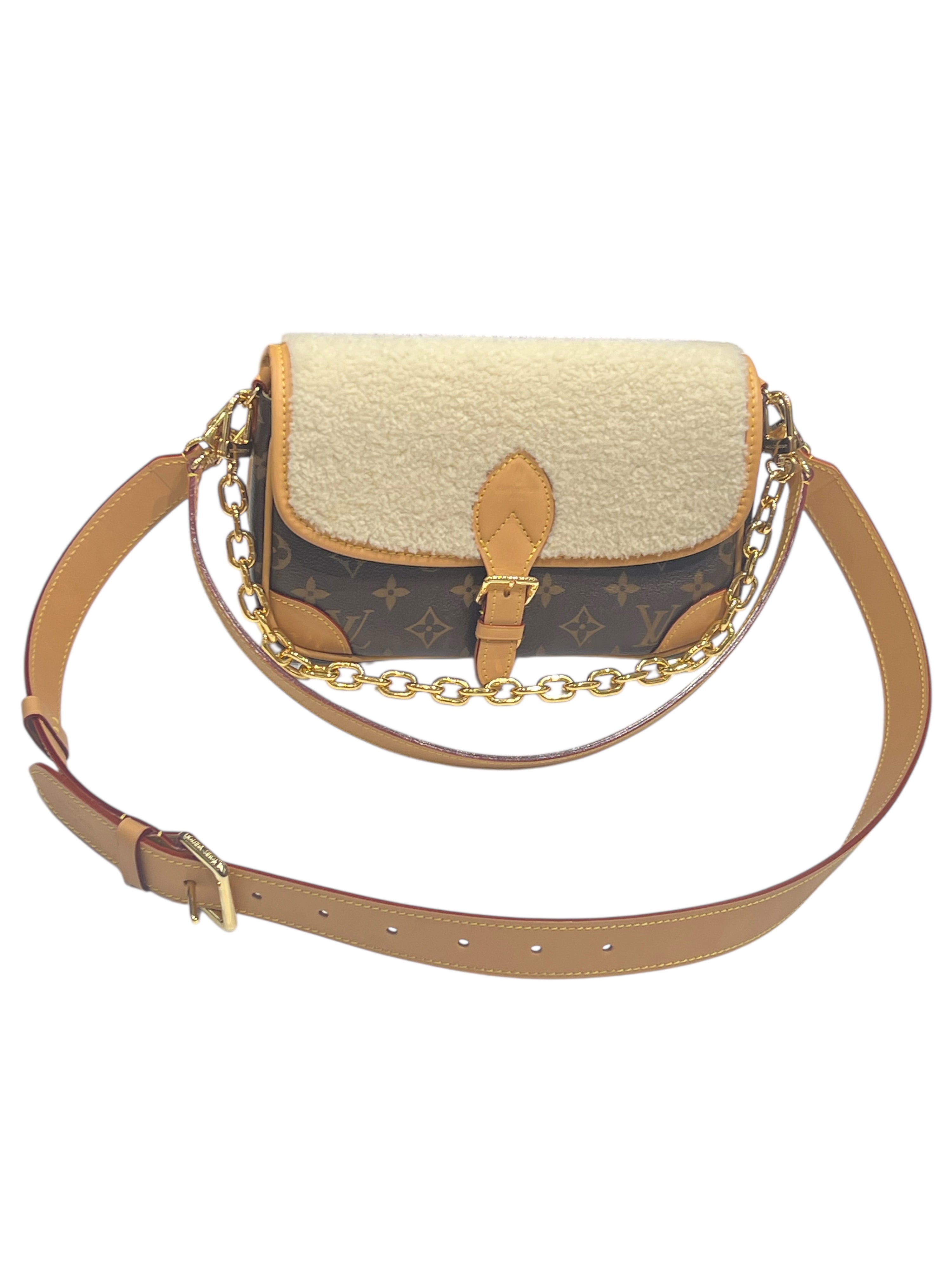 Louis Vuitton - sac Diane peau lainée