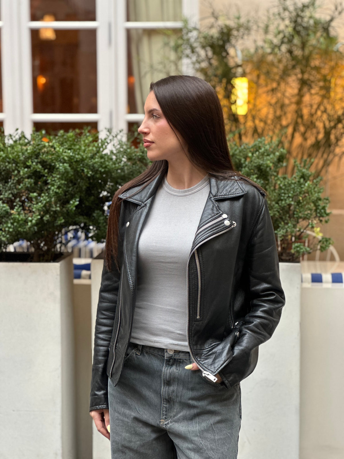 Maison Margiela - Leather Jacket T40