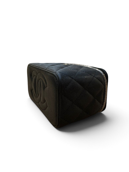 Chanel - Mini Vanity noir cuir caviar