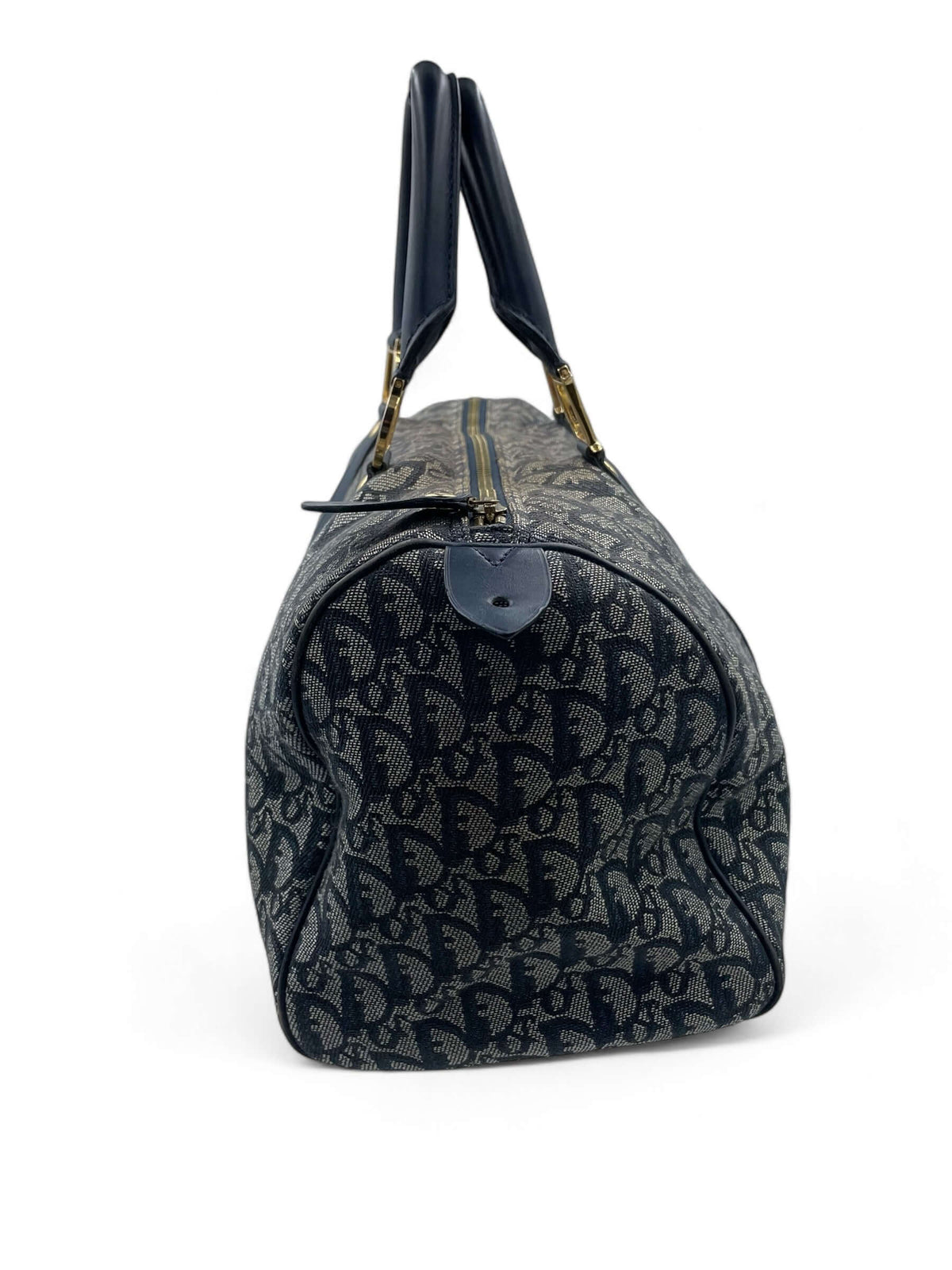 Christian Dior - Borsa a mano trotter blu oblique