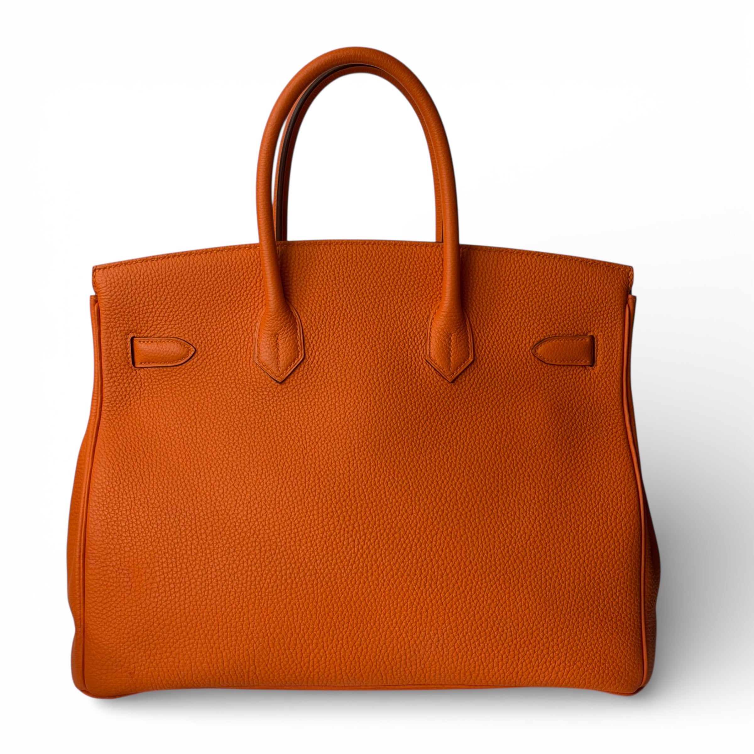 Hermès - Borsa Birkin 35 arancione