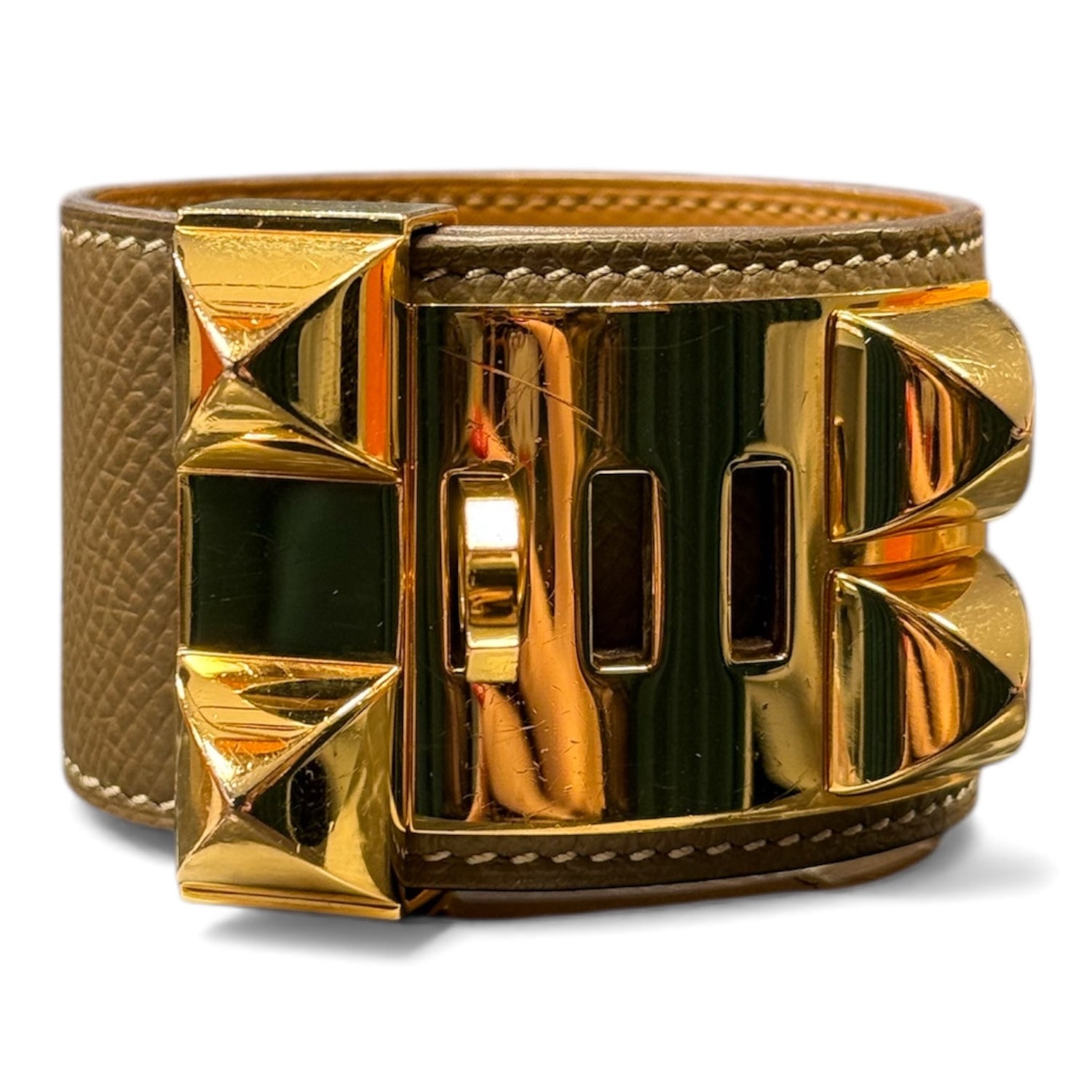 Hermès - Bracelet collier de chien étoupe