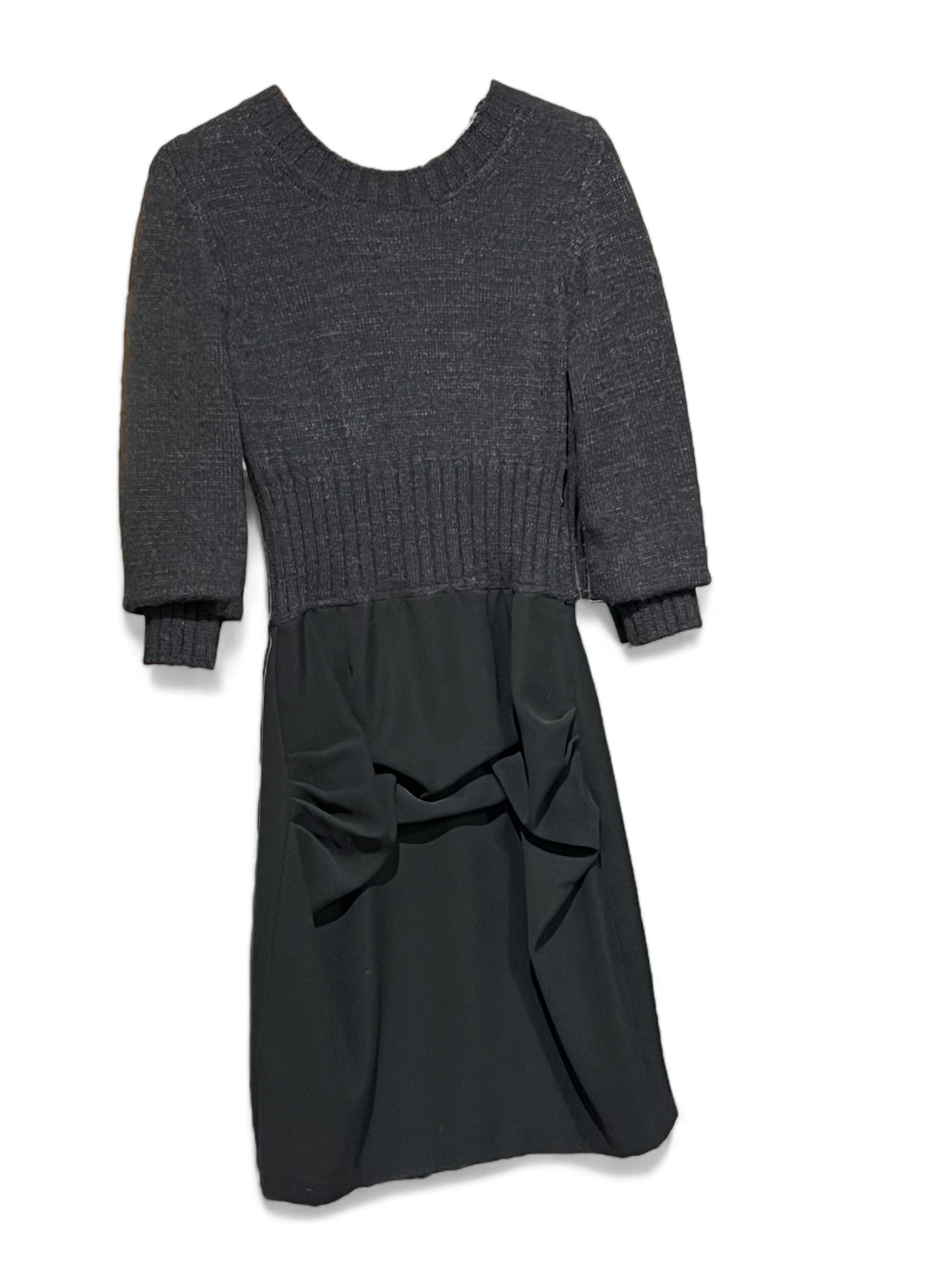 Chanel – Kleid aus zwei Materialien T38