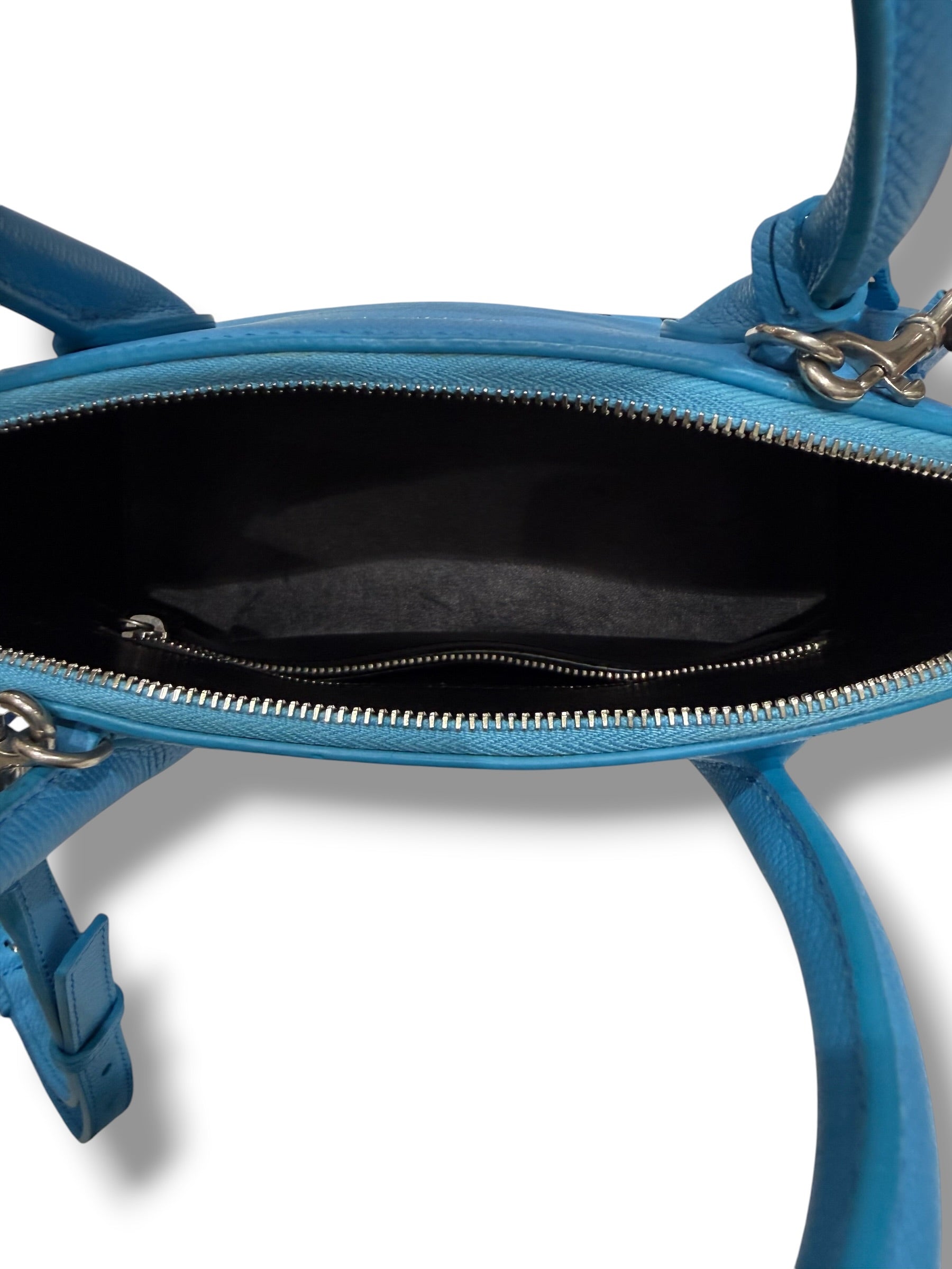 バレンシアガ - ヴィル バイカラー ブルー＆ブラック バッグ