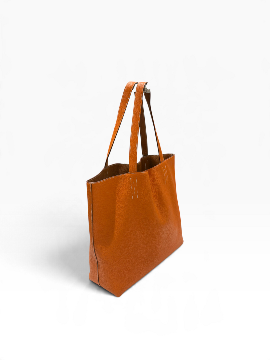 Hermès - sac double sens taurillon gold / orange