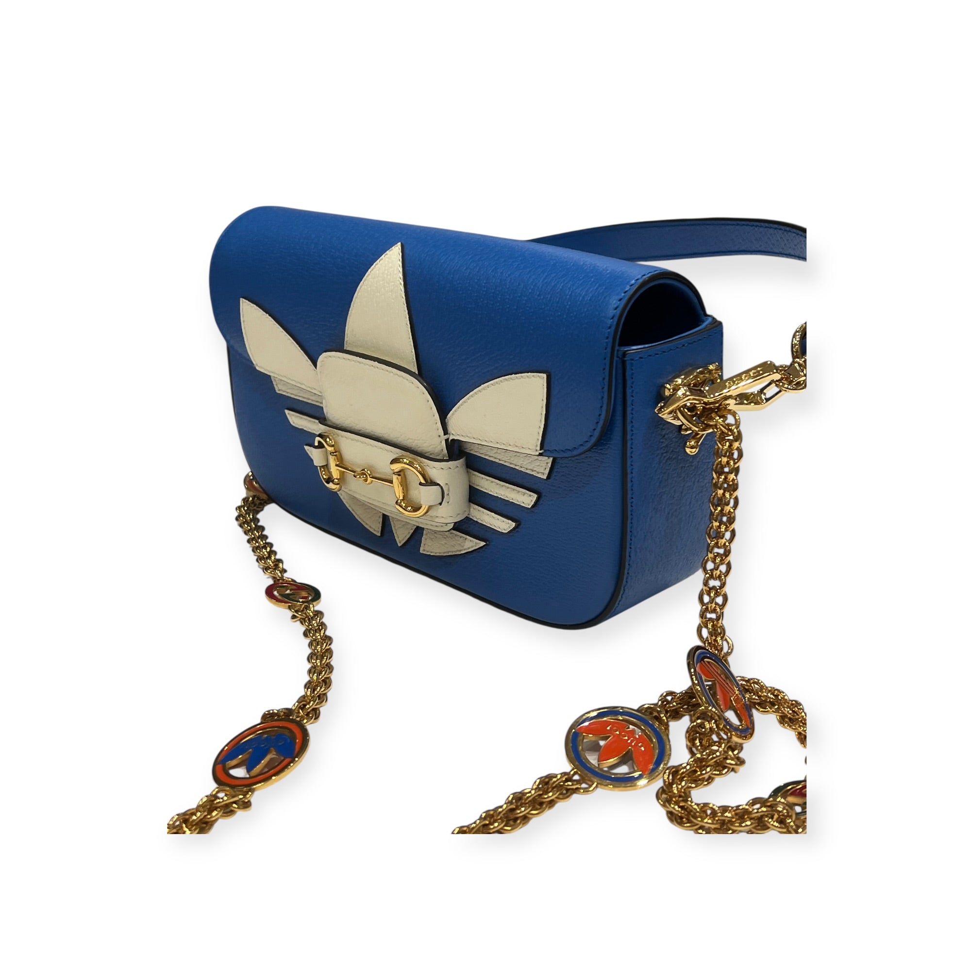 Gucci - sac adidas cuir bleu édition limitée