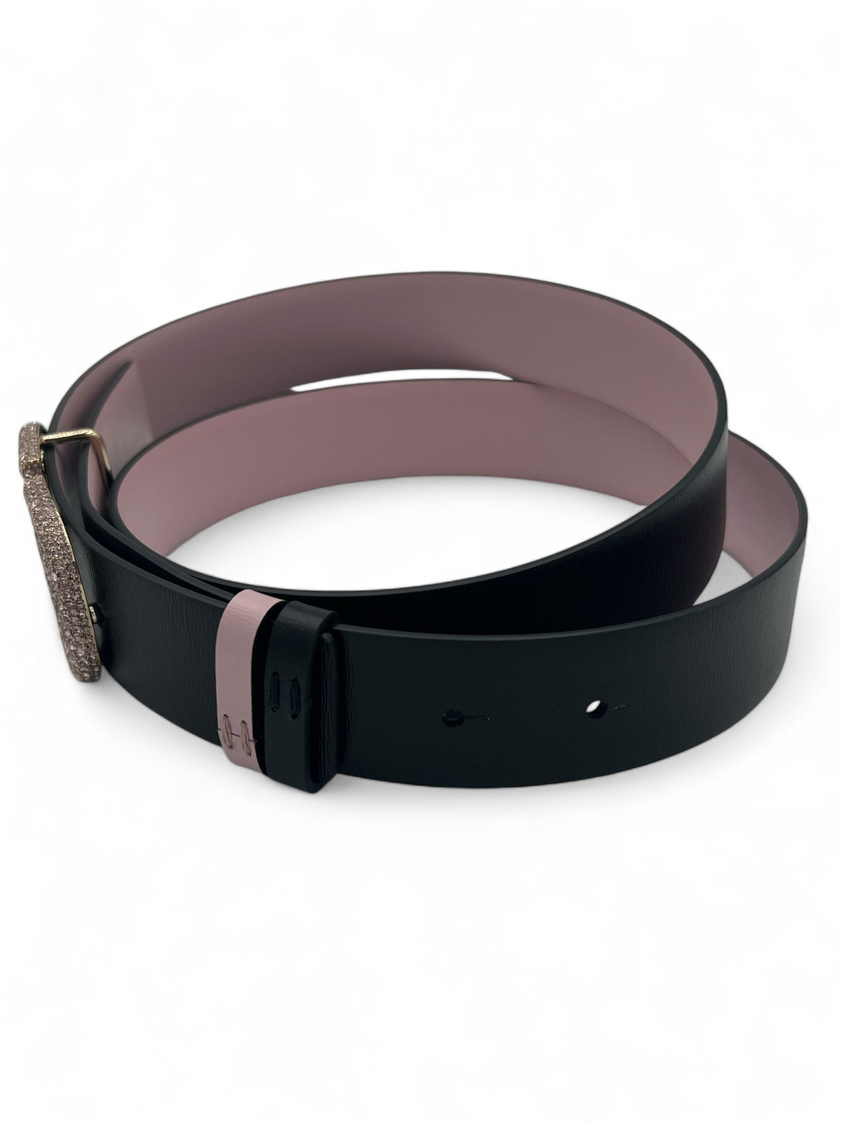 Valentino - Ceinture réversible à strass TS