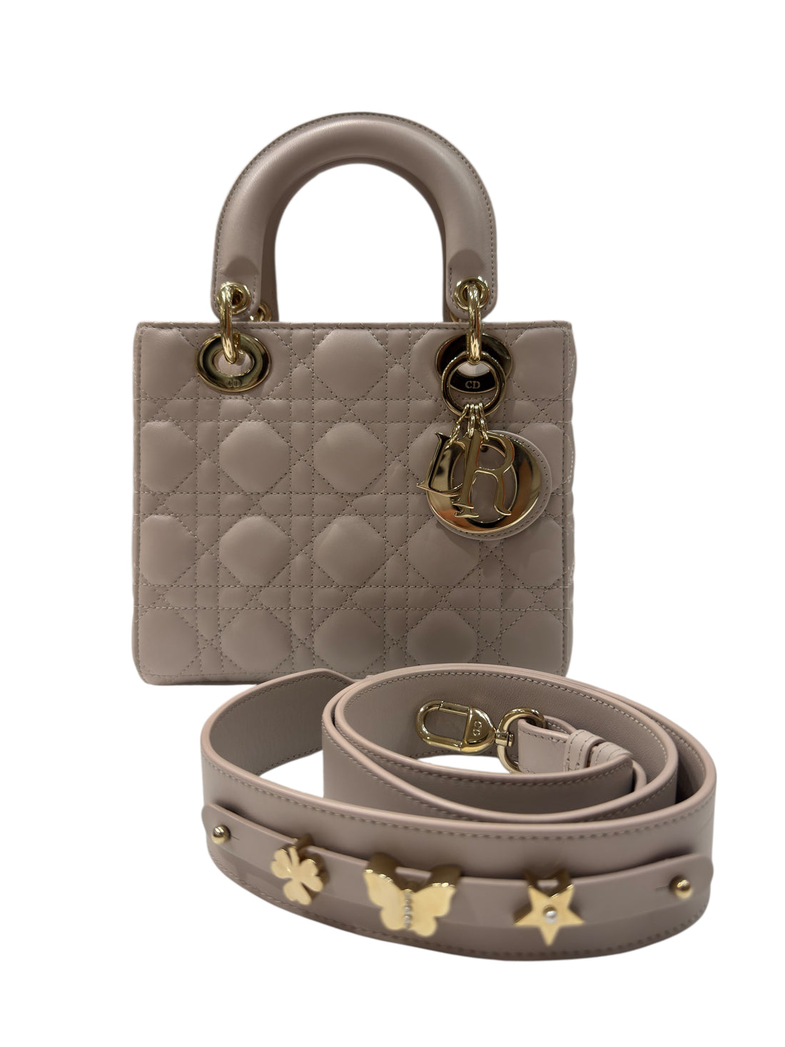 Christian Dior - Sac Lady Dior Small MY ABC beige