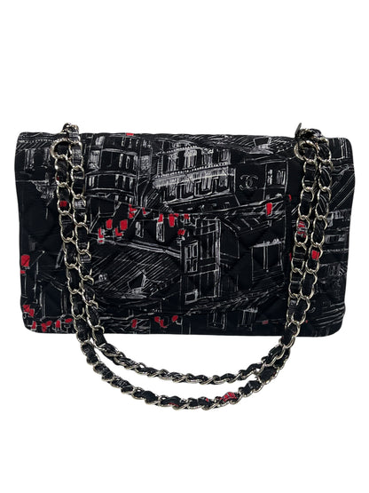 Chanel - sac Timeless classique médium parisian rooftop coton