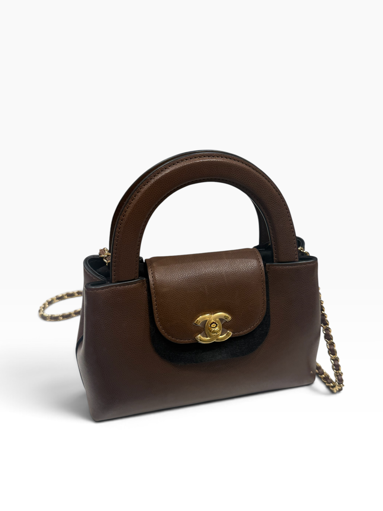 Chanel - Sac Kelly petit shopping édition en cuir Barenia