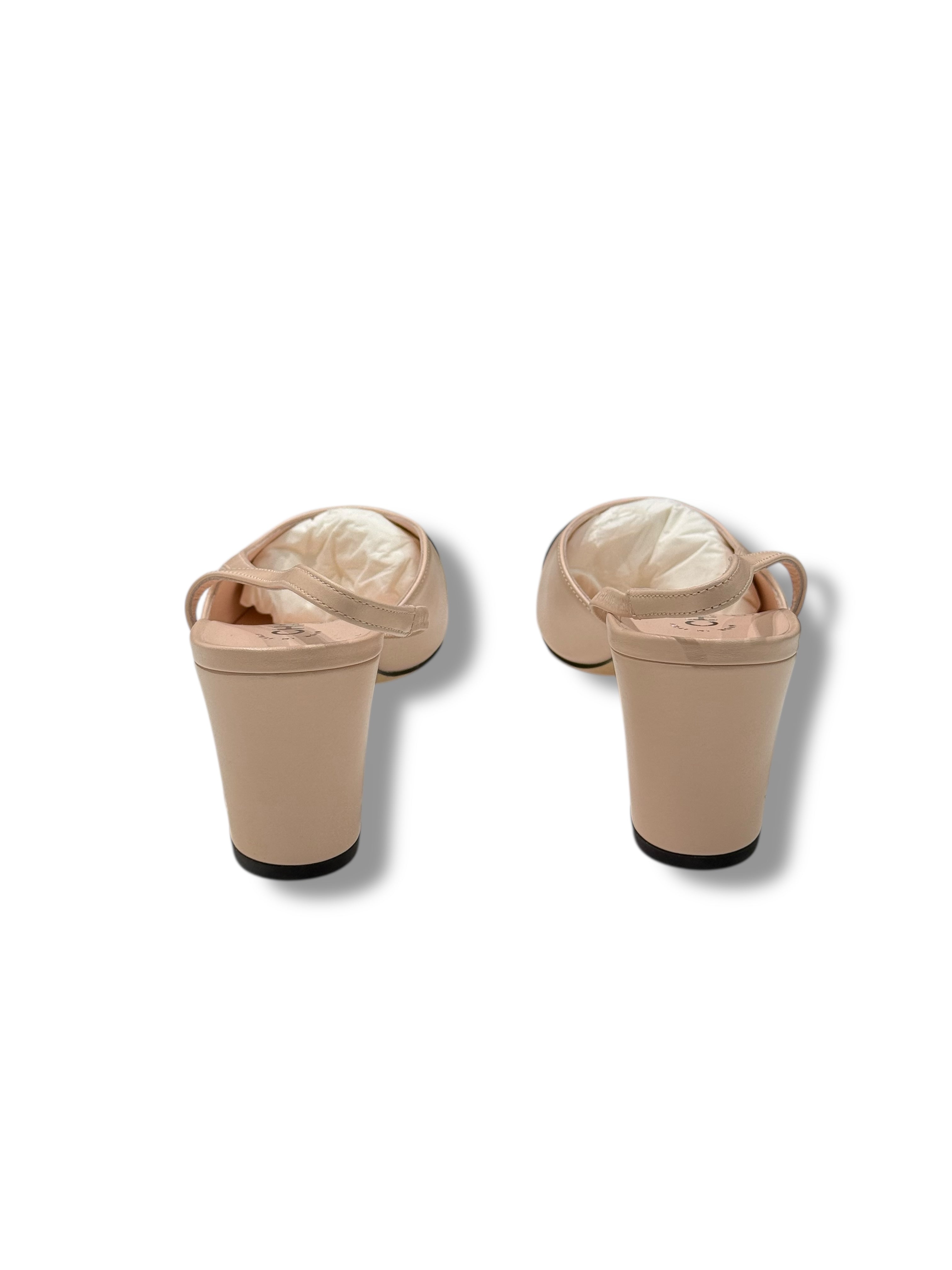 Chanel - Slingback rose nude T41