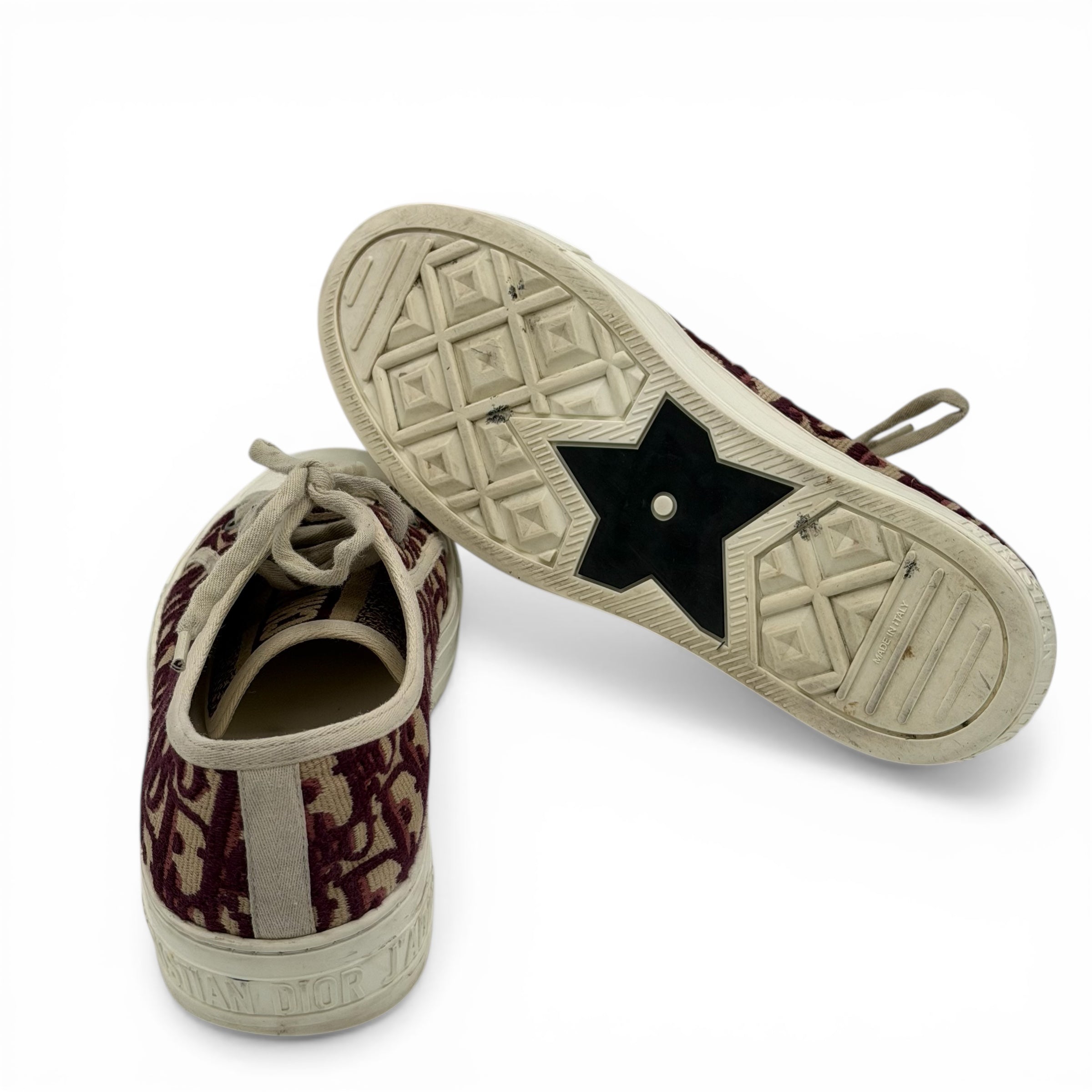 Dior - Baskets Walk’N’Dior bordeaux T.39