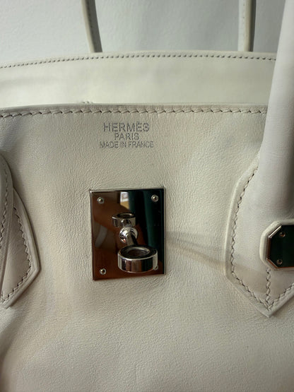 Hermès - Sac Birkin 35 Blanc