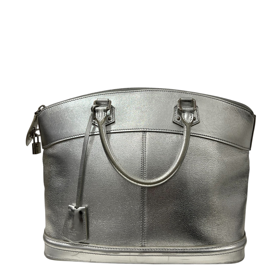 Louis Vuitton - Sac Suhali Lockit argenté