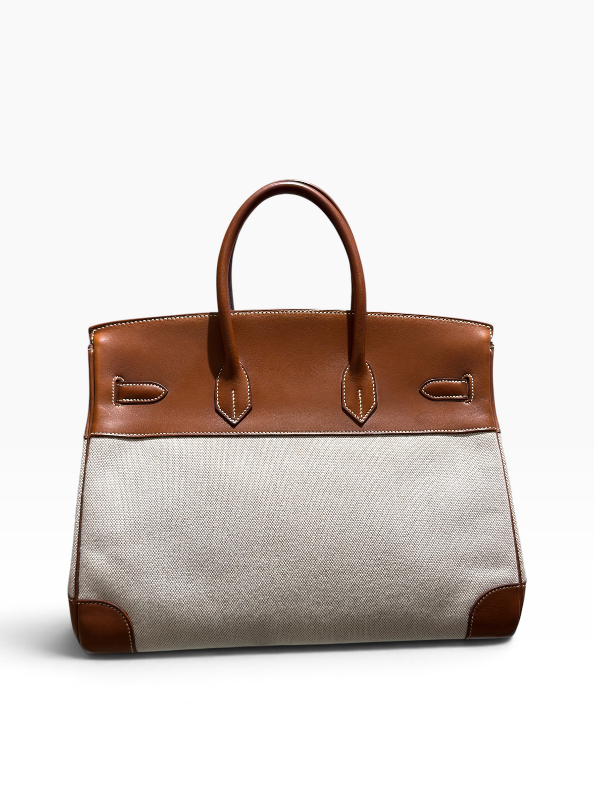 Hermès - Birkin 35 aus Segeltuch und Barénia-Leder